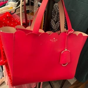 Red scallop Kate Spade